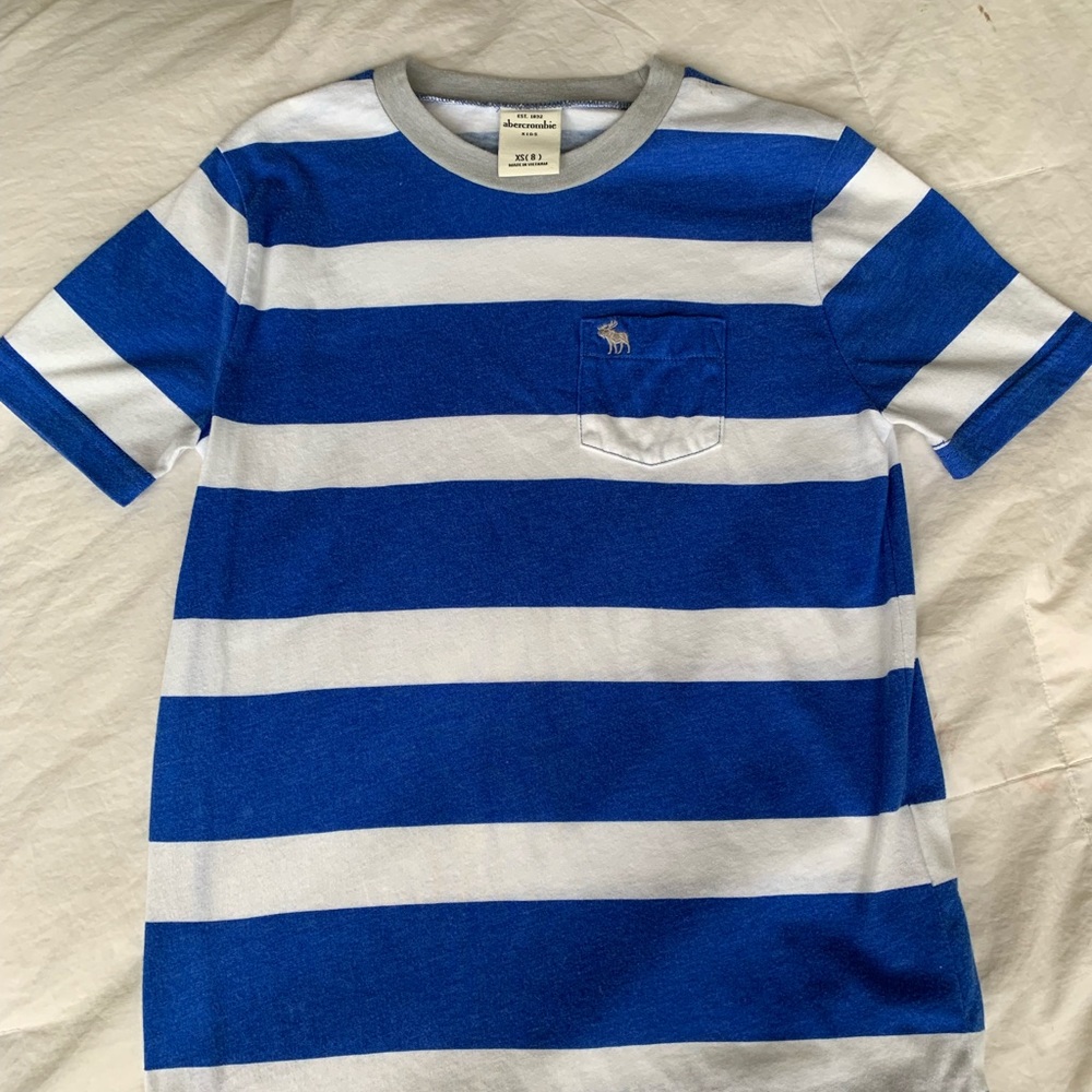 abercrombie striped shirt boys XS (8)